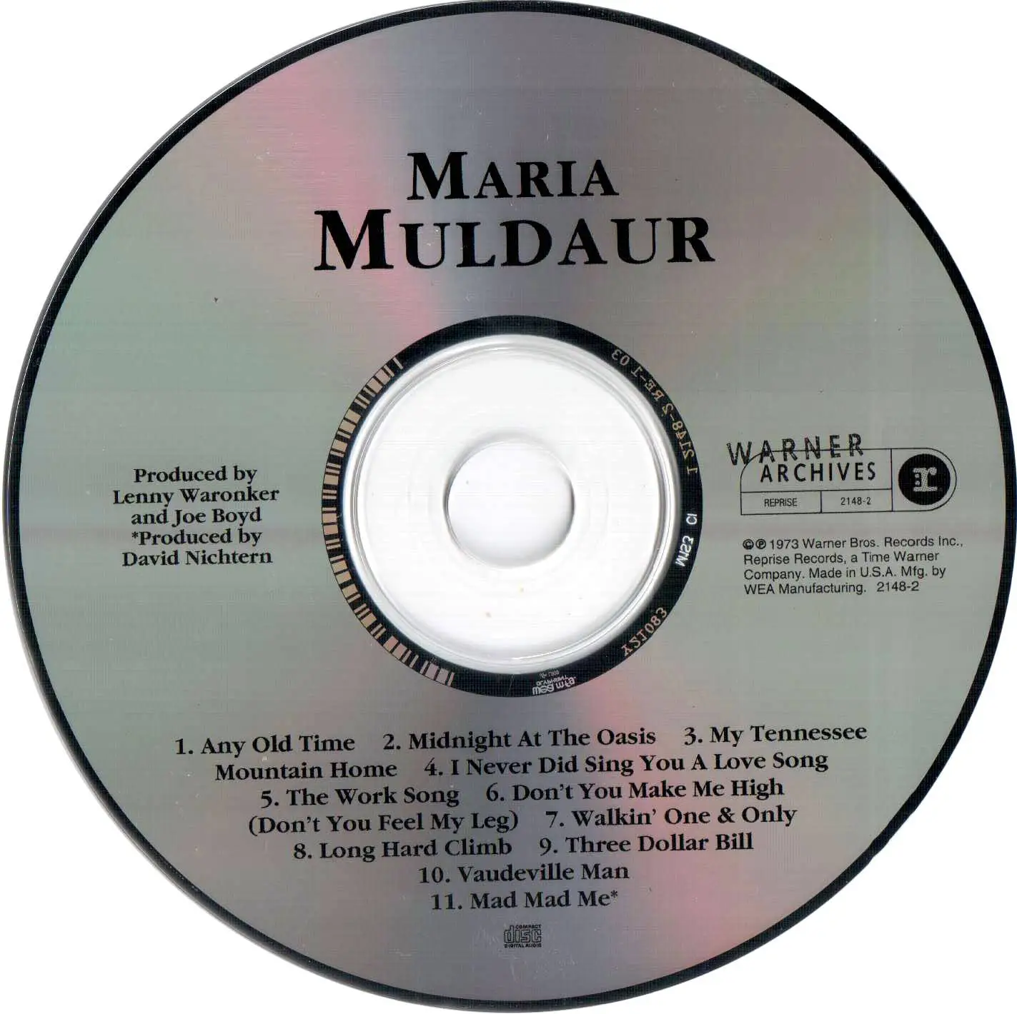 Maria Muldaur - Maria Muldaur (1973) .