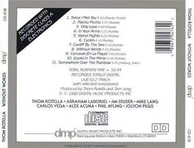 Thom Rotella - Without Words (1990) {DMP}