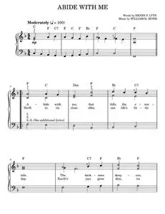 Abide With Me - Henry F. Lyte (Easy Piano)