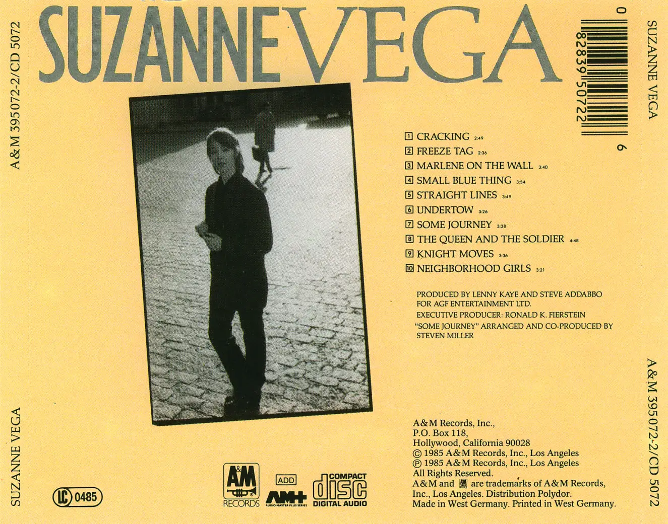 Suzanne Vega - Selftitled (1985)