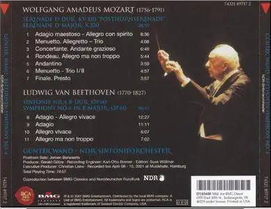 NDR-Sinfonieorchester, Günter Wand - Beethoven: Symphonie Nr.4, Mozart: Posthornserende K.320 (2001)