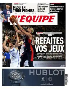 L’equipe du Mercredi 14 Septembre 2022