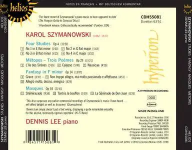 Dennis Lee - Karol Szymanowski: Etudes, Fantasy, Metopes, Masque (2001)