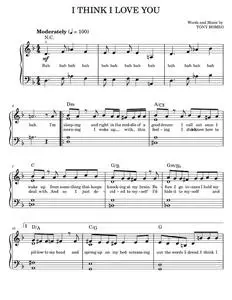 I think i love you - The Partridge Family (Easy Piano)
