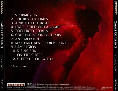 Cain's Offering - Stormcrow (2015) [Japanese Ed.]