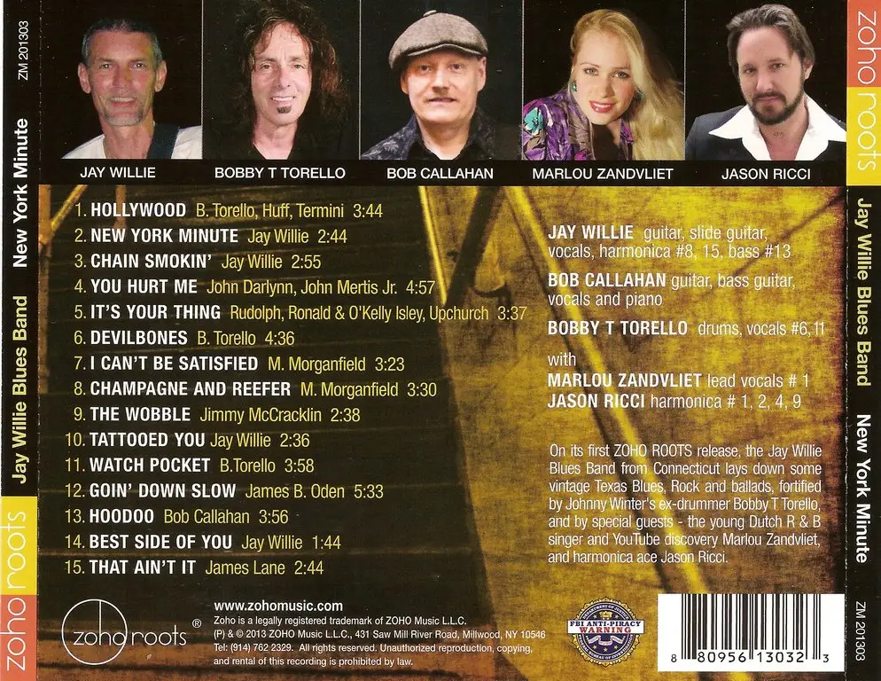 Jay Willie Blues Band - New York Minute (2013)