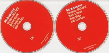 Bob Brookmeyer -  Complete 1953-1954 Quintet Studio Recordings with Stan Getz (2004) {2CD Set Definitive Records DRCD11264}