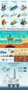 Vectors - Oil Industry Infographics 13