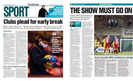 The Herald Sport (Scotland) – December 22, 2021