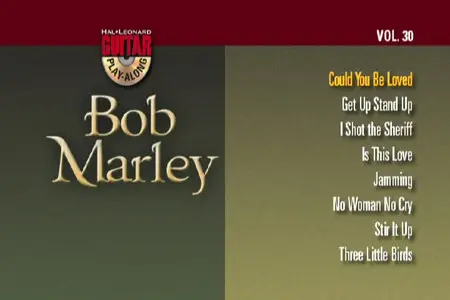 Guitar Play-Along: Volume 30 - Bob Marley [repost]