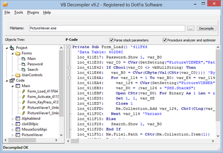 VB Decompiler Pro 9.8