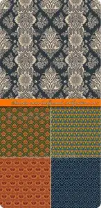 Seamless vector backgrounds with patterns set 5