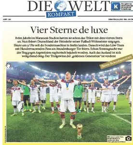 Die Welt Kompakt vom 15 Juli 2014