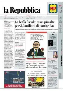 la Repubblica - 7 Ottobre 2018