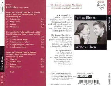 James Ehnes, Wendy Chen - Prokofiev: The two Violin Sonatas and Five Melodies (2000)