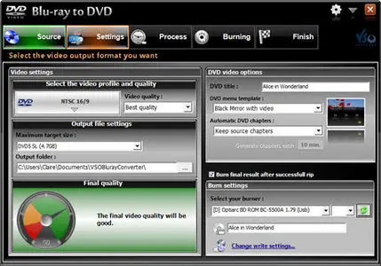 VSO Blu-ray to DVD Converter v1.1.0.0