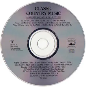 VA - Classic Country Music: A Smithsonian Collection Volume 1-4 (1990) 4CD Set