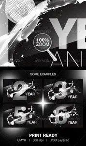 GraphicRiver Anniversary Party Flyer