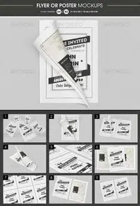 GraphicRiver Flyer / Poster Mockups 6415537