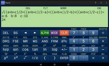 Scientific Calculator PasCal v2.3