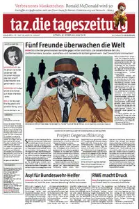 Tageszeitung TAZ vom 30 Oktober 2013