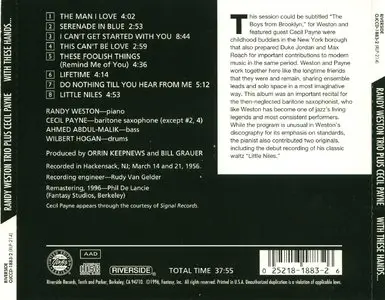 Randy Weston Trio - With These Hands (1956) [Remastered 1996]