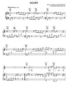 Diary - Alicia Keys (Piano-Vocal-Guitar)