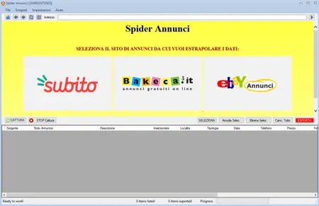 Estrattoredati Spider Annunci 8.4.0