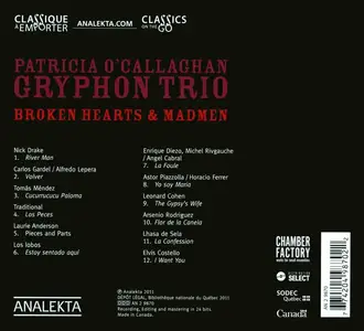 Patricia O'Callaghan, Gryphon Trio - Broken Hearts and Madmen (2011)