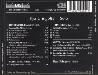 Ilya Gringolts - Solo (2000)