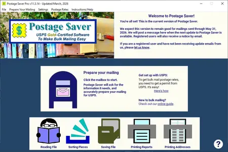 Postage Saver Software Postage Saver Pro 11.3.14