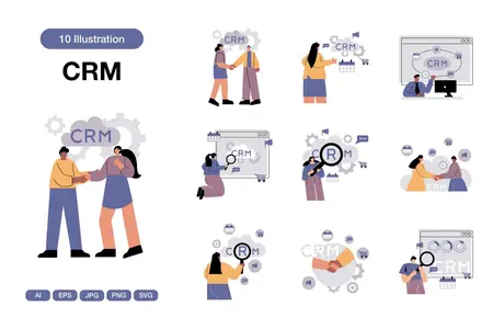 EE - Customer Relationship Management Illustrations SWS4YYE