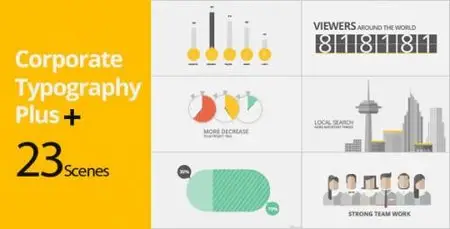 Corporate Typography Plus - After Effects Project (Videohive)