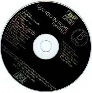 Django Reinhardt - Django In Rome 1949-1950 (2003) {4CD Box Set JSP Records JSP919}