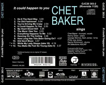 Chet Baker – Sings – It Could Happen To You (OJC-Riverside 1958)(20-Bit SBM Remastered)