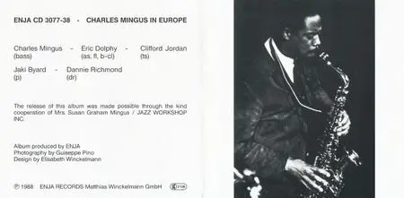 Charles Mingus - Mingus In Europe, Volume II (1964) {Enja CD 3077-38 rel 1988}