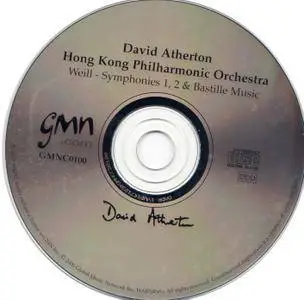 Hong Kong PO, David Atherton - Kurt Weill: Symphonies 1 & 2; Bastille Music (2000)