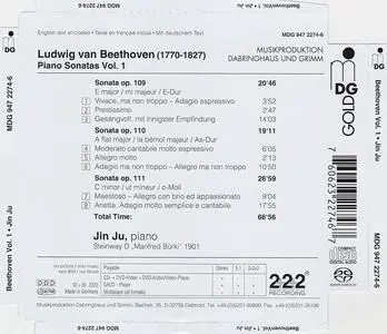 Jin Ju - Ludwig van Beethoven: Piano Sonatas Vol. 1 - Opp. 109, 110 & 111 (2022)