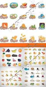Logos food vector