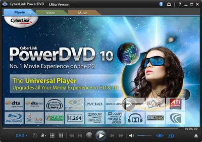 CyberLink PowerDVD Ultra 3D v10.0.1516.51 Multilingual