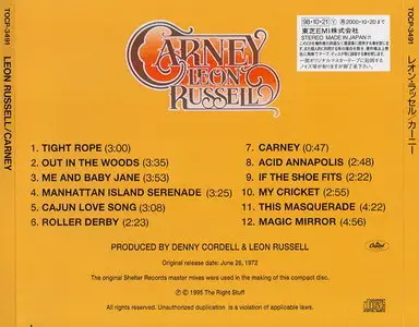 Leon Russell - Carney (1972) [Japanese Ed. 1998] Re-up