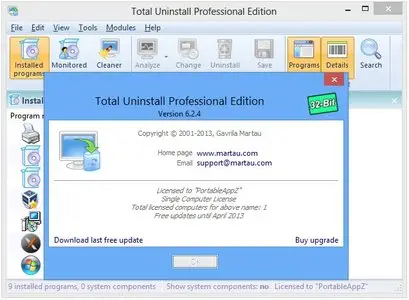 Total Uninstall Pro 6.2.4 Portable