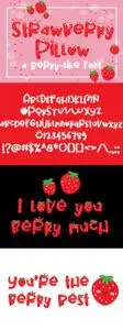 Strawberry Pillow Font