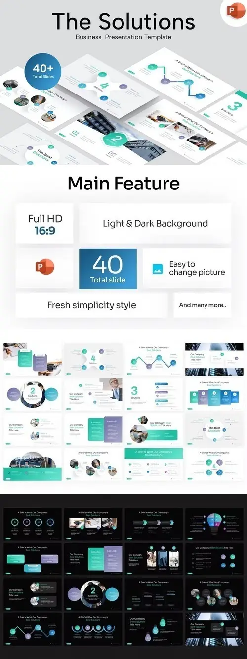 The Solutions Infographic PowerPoint Template / AvaxHome