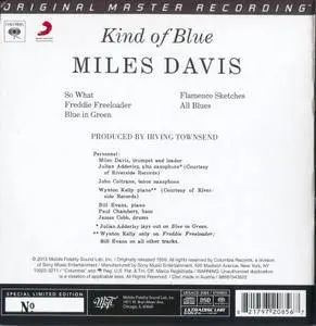 Miles Davis - Kind Of Blue (1959) [MFSL, UDSACD 2085]