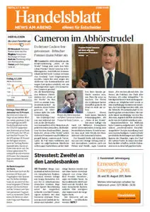 Handelsblatt News am Abend vom 08.07.2011