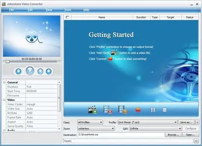 Joboshare Video Converter 3.4.0.0701 Multilanguage + Portable