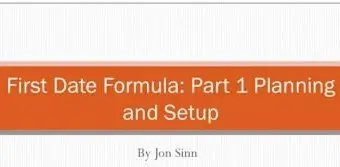 Jon Sinn - First Date Formula