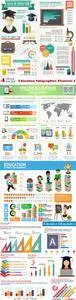 Vectors - Education Infographics Elements 2