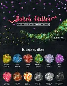 CreativeMarket - Bokeh Glitter Photoshop Layer Styles